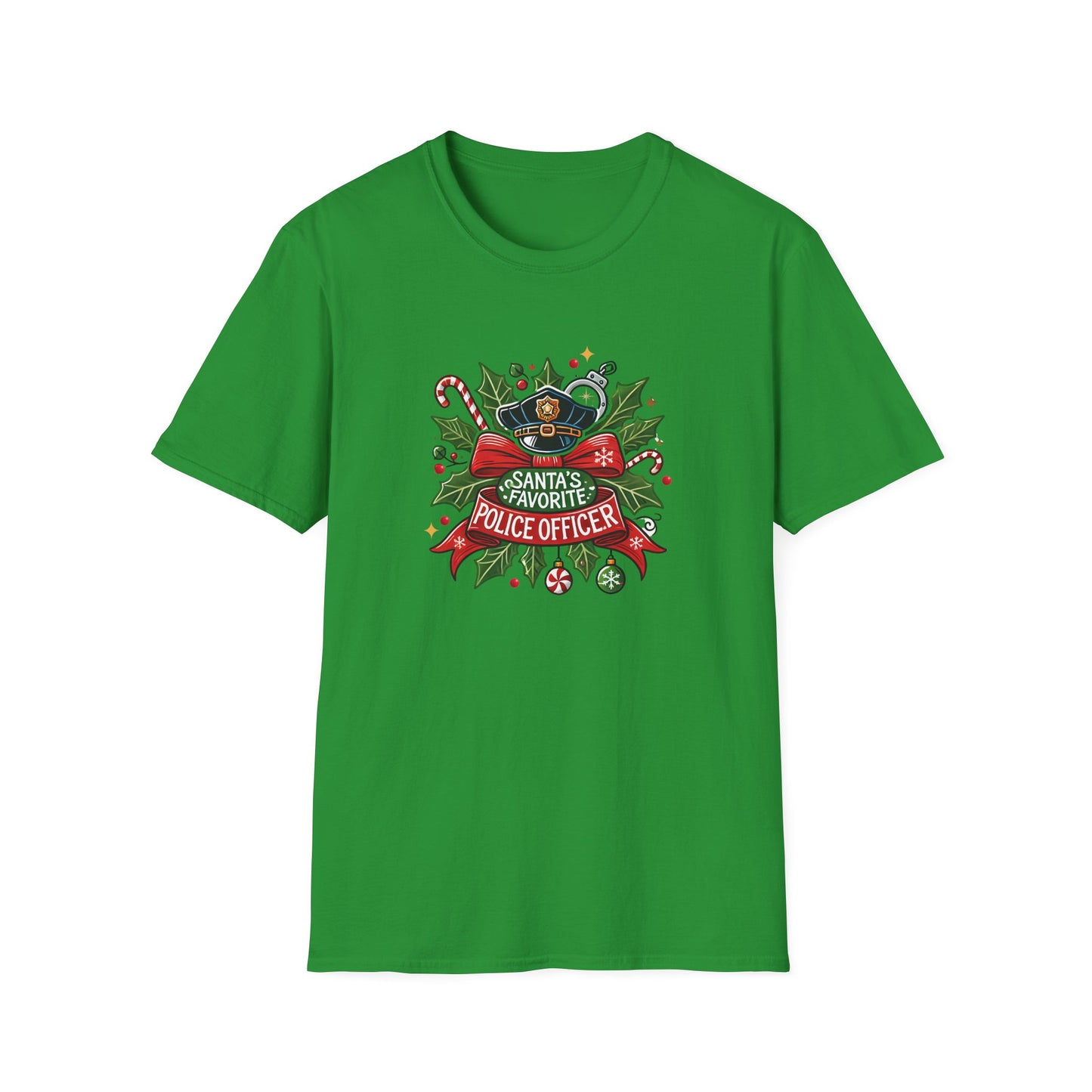 Santa's Favorite Police Officer Tee - Festive & Brave!
