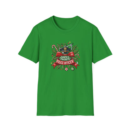 Santa's Favorite Police Officer Tee - Festive & Brave!
