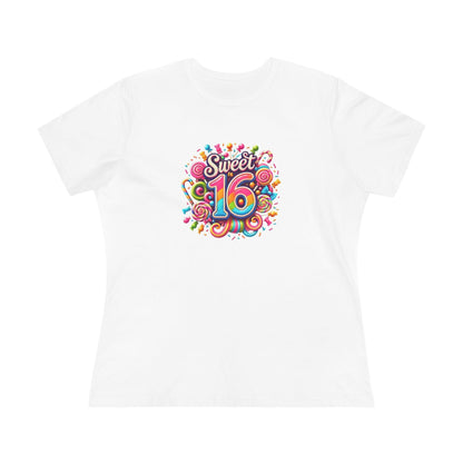 Sweet 16 Tee - Let's Celebrate! 🎉🍭 - Women's Softstyle Tee - Whippie's
