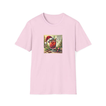Santa's Favorite Hot Mess 🎅🎄🍹 - Unisex Softstyle T-shirt - Whippie's