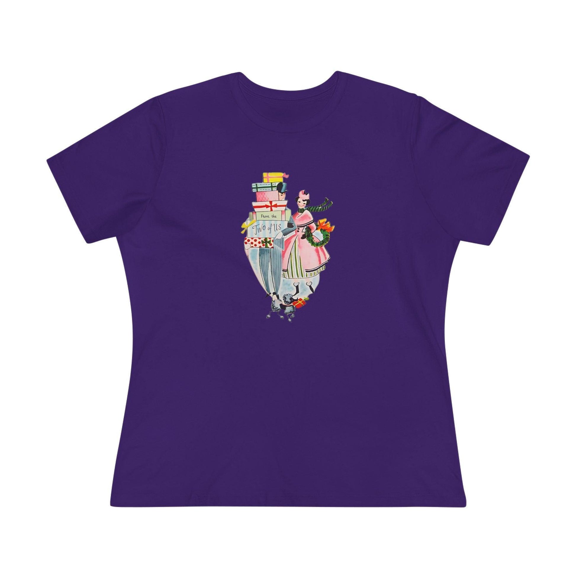 🎁 From the Two of Us! 🎄 Women's Tee ✨ Spread vintage holiday cheer! - Whippie's