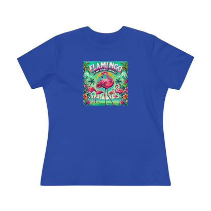 Flamingo is My Spirit Animal - Women's Softstyle Tee - Whippie's