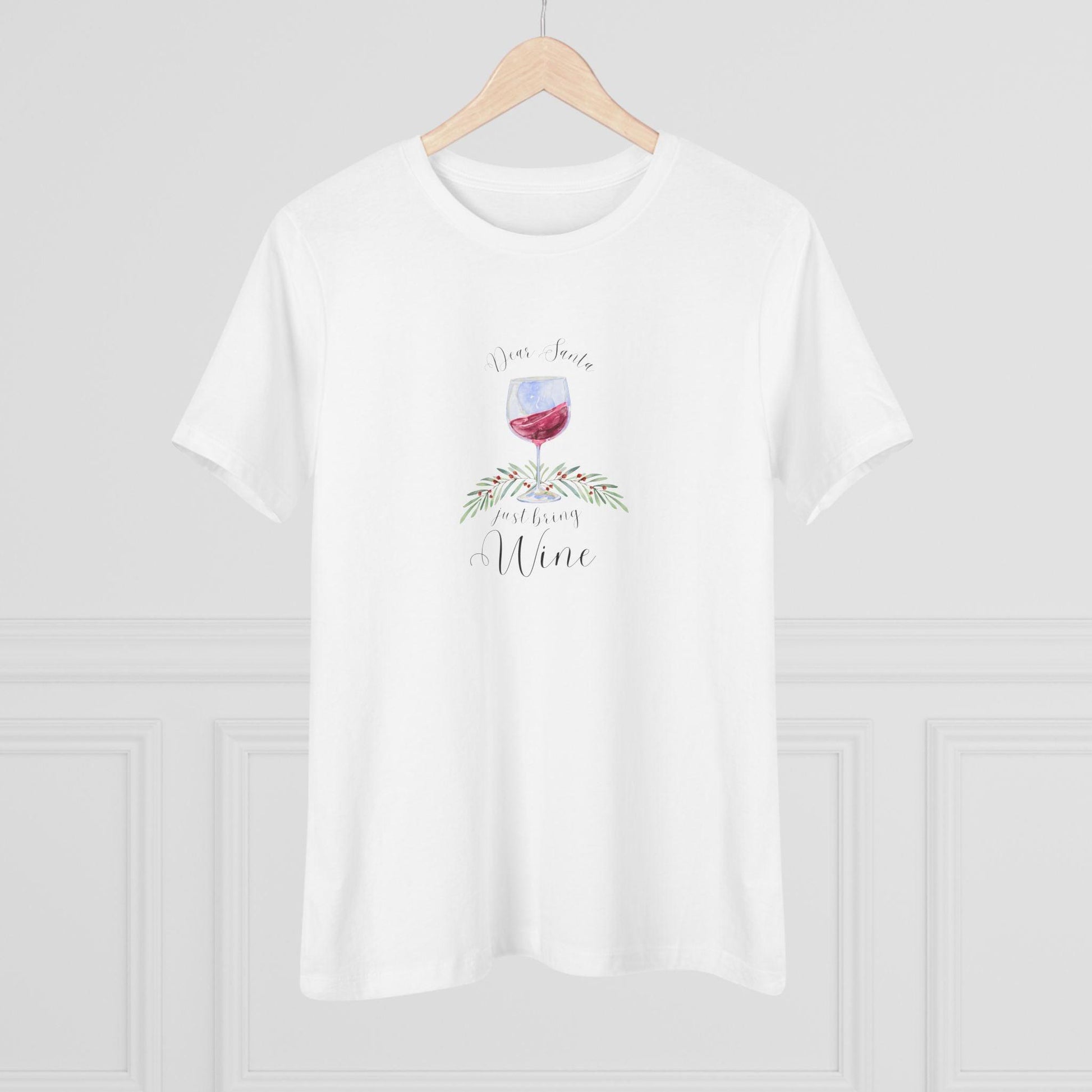 🍷💌 Dear Santa, Just Bring Wine 🎅🎄 - Women's Softstyle Tee - Whippie's