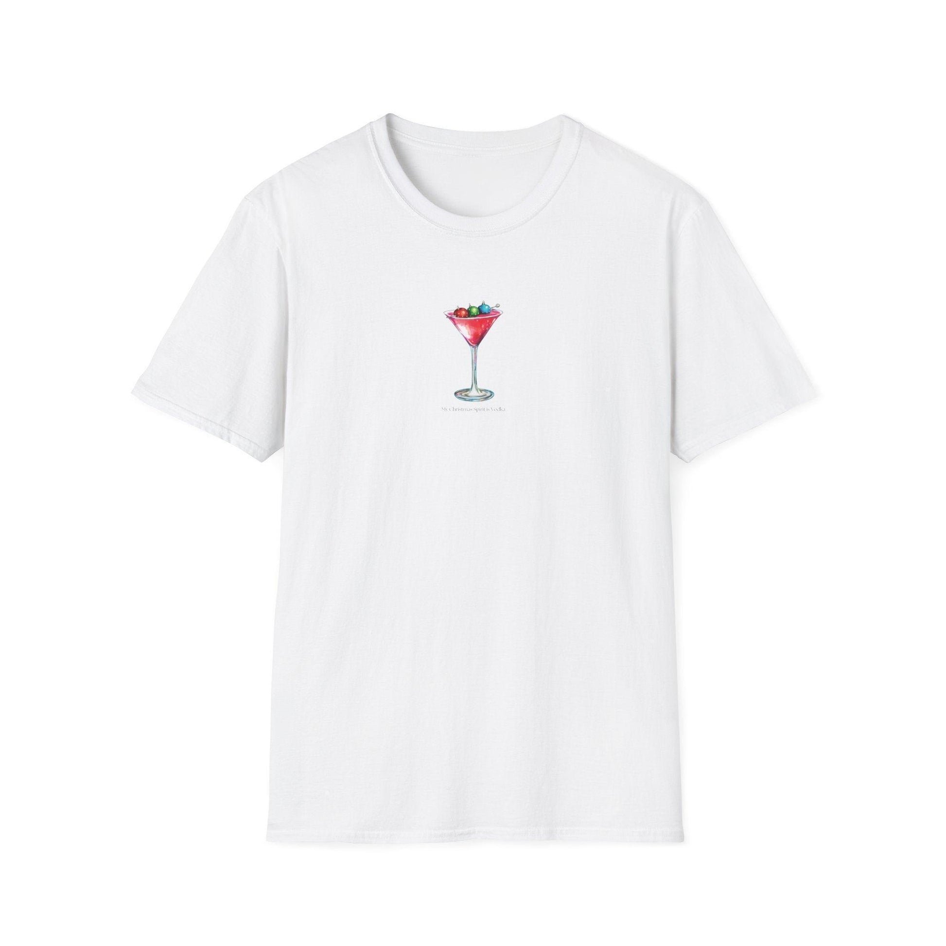 My Christmas Spirit is Vodka 🍸🎄 - Unisex Softstyle T-shirt - Whippie's