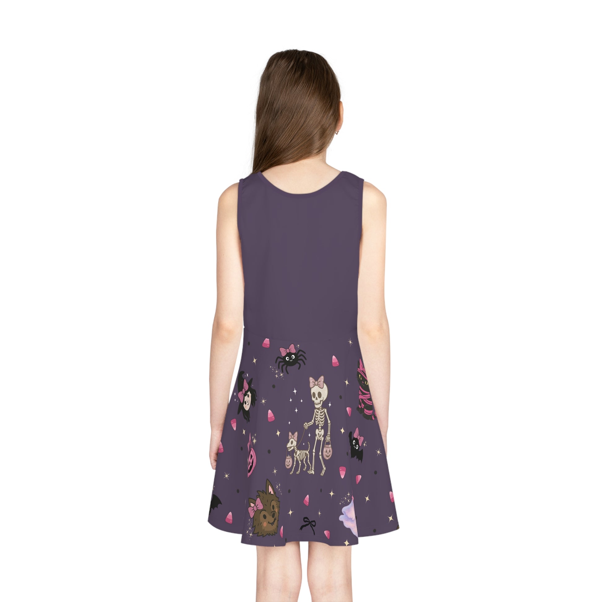 Pink Halloween Squad Sleeveless Sundress - Personalizable - Whippie's
