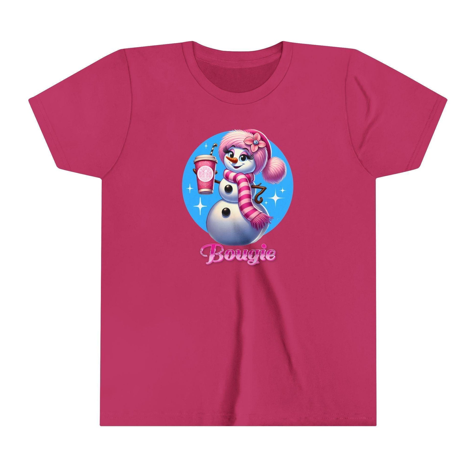 Bougie Snowwoman ❄️ ☕ ✨ Youth Short Sleeve Tee ✨ - Whippie's