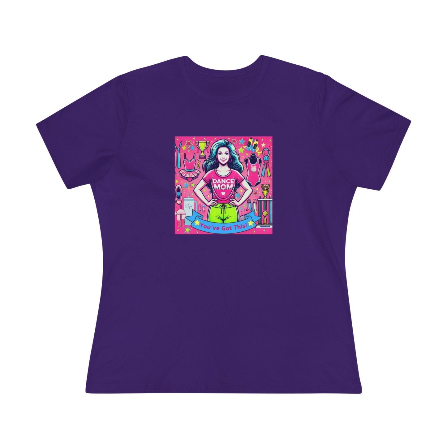 Dance Mom Magic (Brunette Mom) - A Colorful Celebration 🌈 - Women's Softstyle Tee - Whippie's