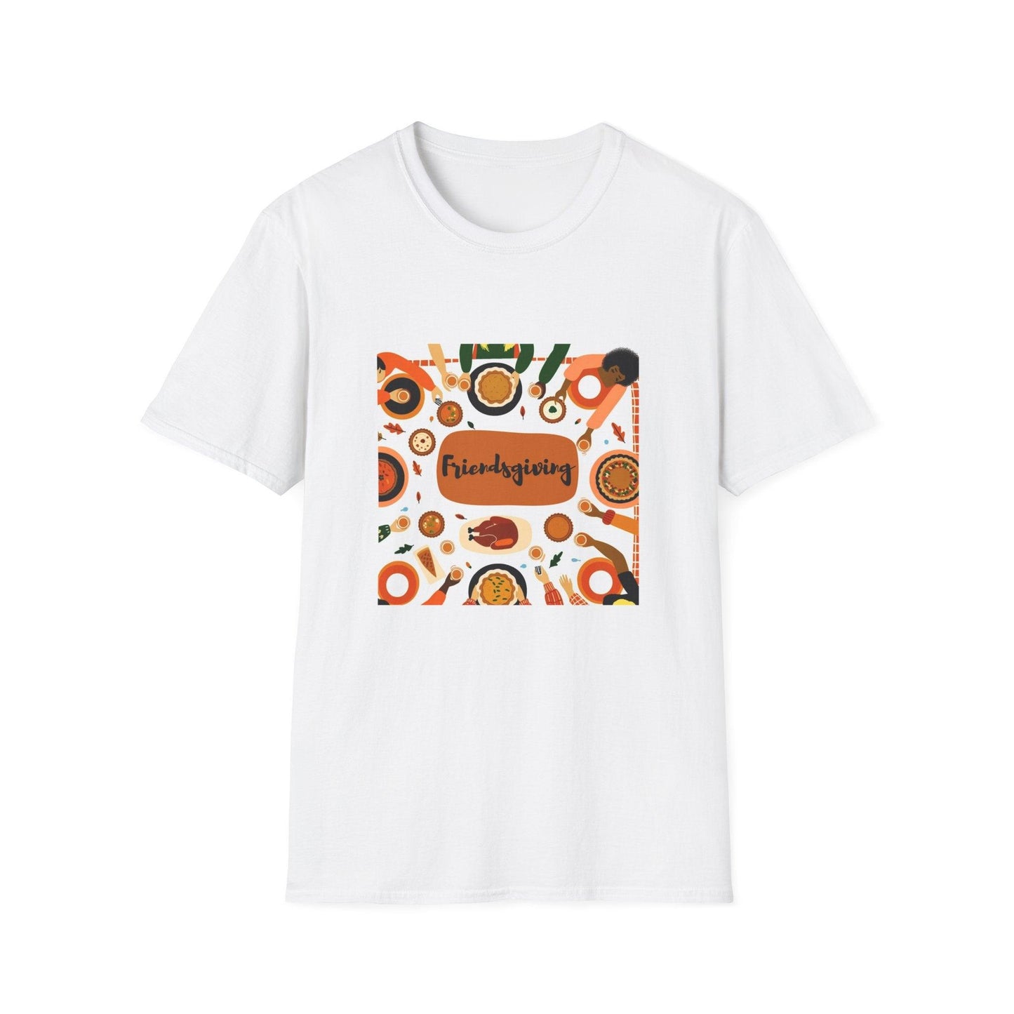 Friendsgiving Feast - Gather 'Round the Table 🍂🦃 - Unisex T-Shirt - Whippie's