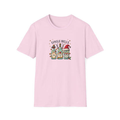Gingle Bells, Gin All the Way! 🎄🎅🍸 - Unisex Softstyle T-shirt - Whippie's