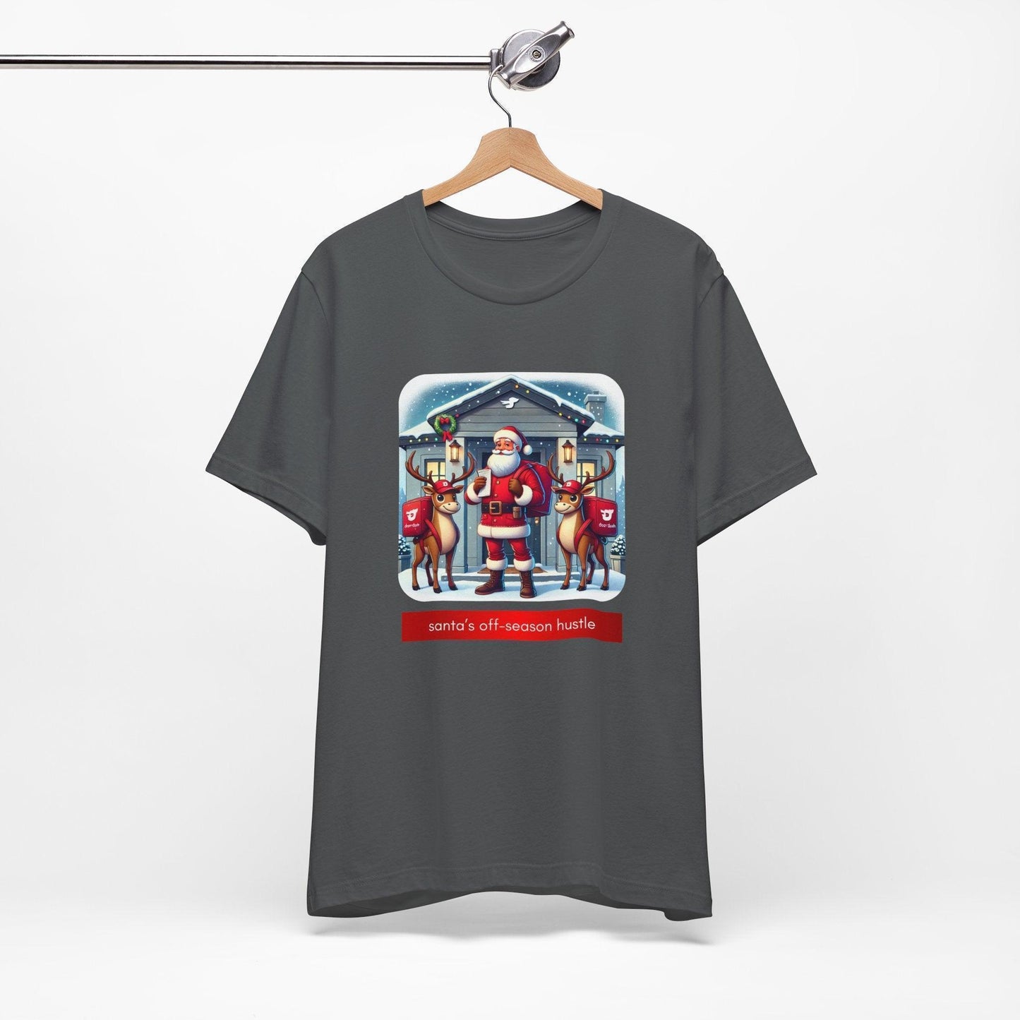 🎅 Santa's Off-Season Hustle 🍕 Unisex Tee ✨ Who knew Santa delivered more than presents? - Whippie's