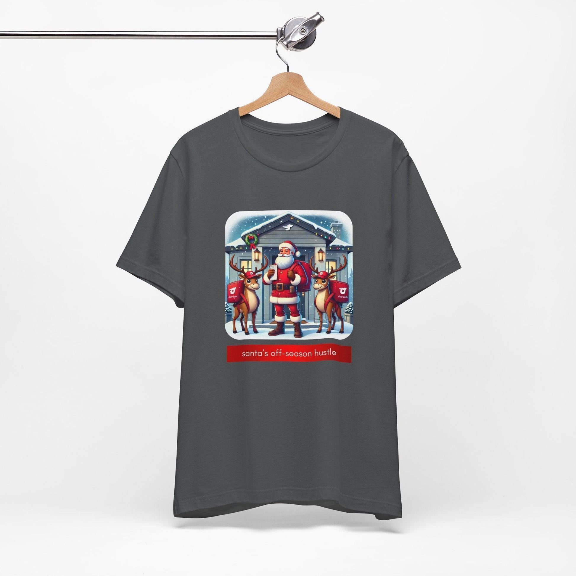 🎅 Santa's Off-Season Hustle 🍕 Unisex Tee ✨ Who knew Santa delivered more than presents? - Whippie's