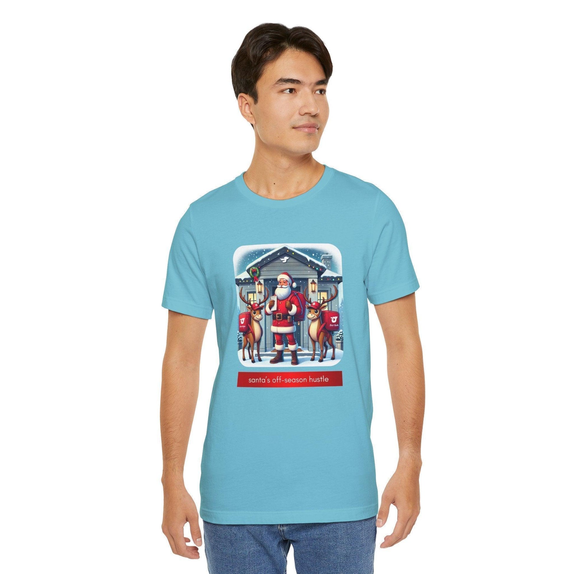 🎅 Santa's Off-Season Hustle 🍕 Unisex Tee ✨ Who knew Santa delivered more than presents? - Whippie's