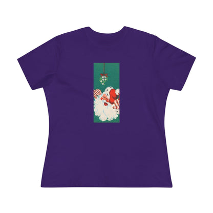 Santa Mistletoe Kisses - Women's Tee - Whippie's