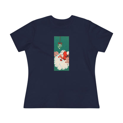 Santa Mistletoe Kisses - Women's Tee - Whippie's