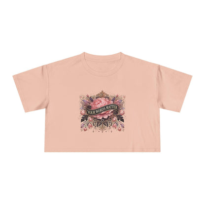 🌼 Your Words Matter 💬 Women's Crop Tee 🌸 - Whippie's
