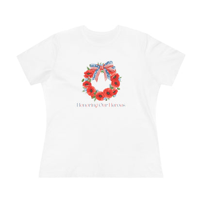 Memorial Day 'Honoring Our Heroes' Wreath - Women's Tee