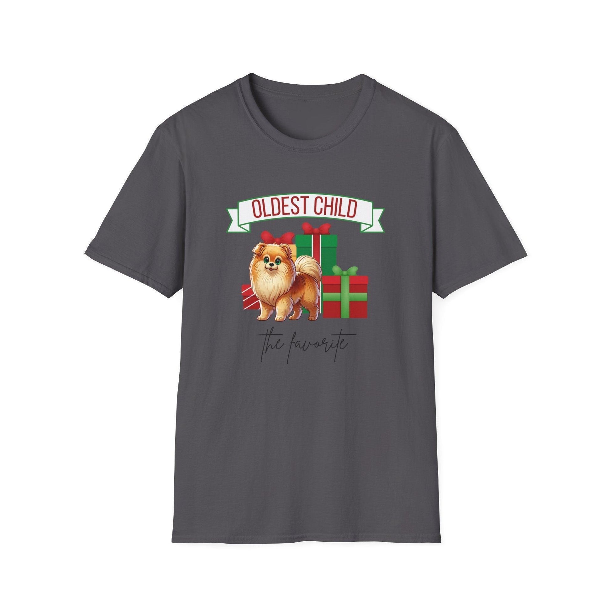 Oldest Child, The Favorite 🎁🐶 Pomeranian - Unisex Tee! 🎁👑 - Whippie's