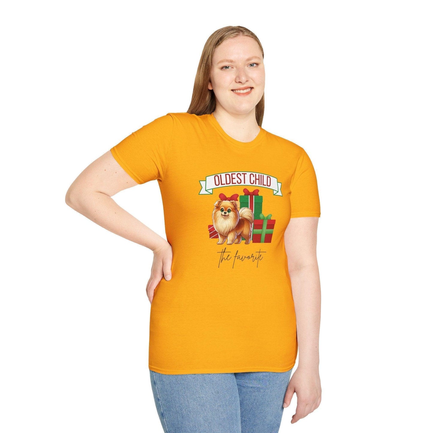 Oldest Child, The Favorite 🎁🐶 Pomeranian - Unisex Tee! 🎁👑 - Whippie's