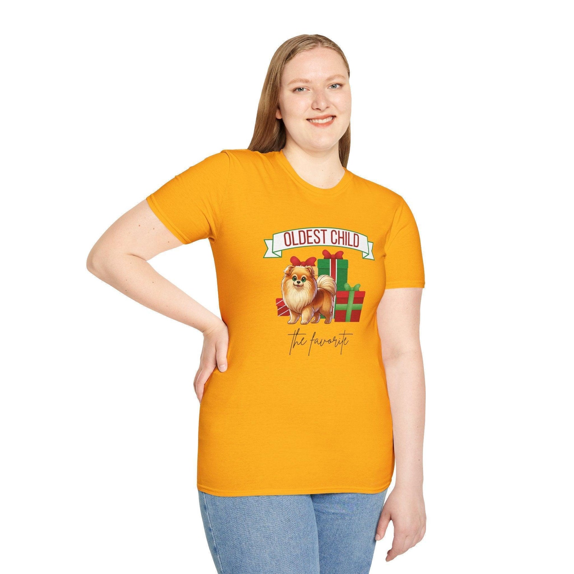 Oldest Child, The Favorite 🎁🐶 Pomeranian - Unisex Tee! 🎁👑 - Whippie's