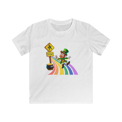 Leapin' Leprechaun - Leprechaun Crossing - Youth Tee - Catch Me If You Can! 🌈🍀 - Whippie's