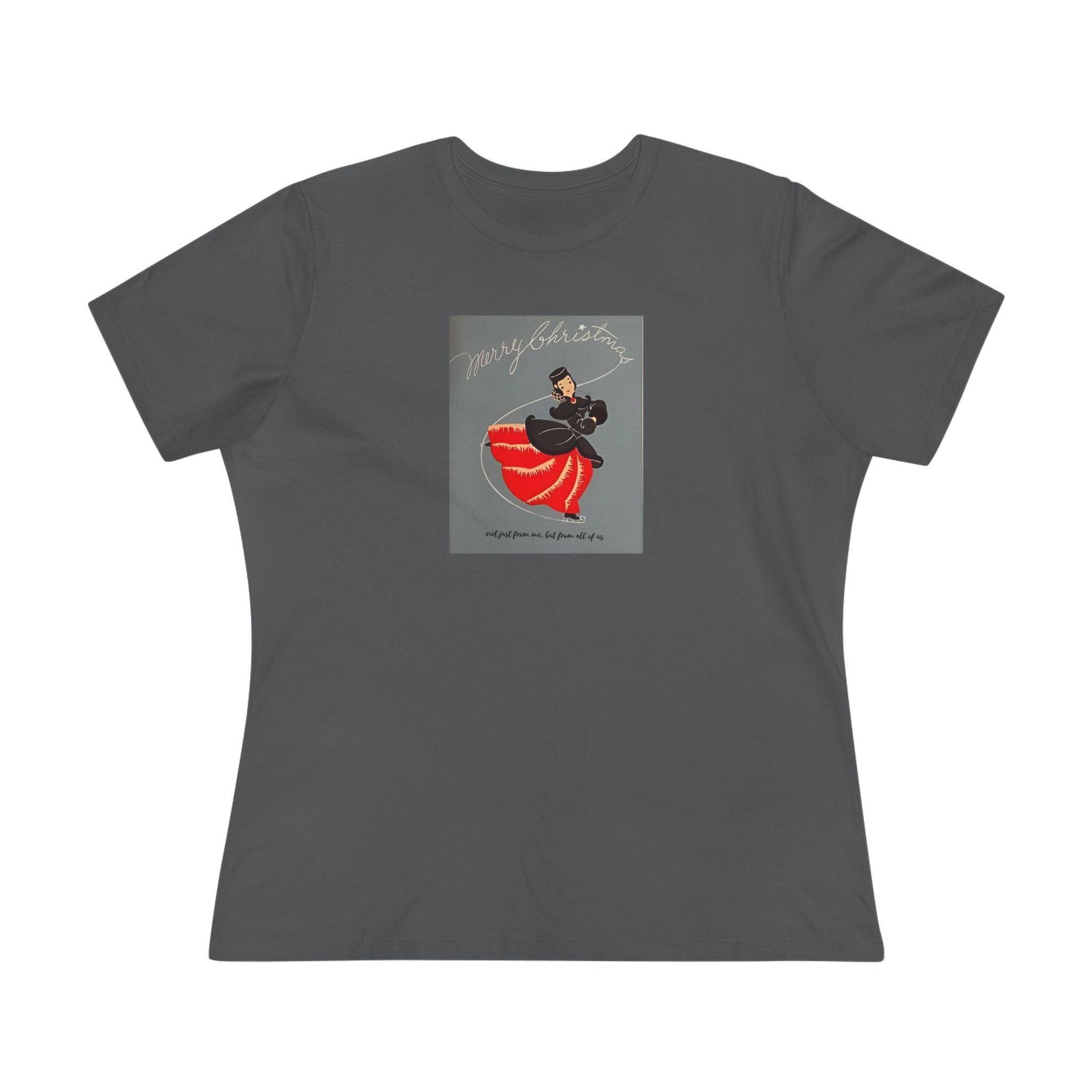 Ice Skating - Merry Christmas - Women's Softstyle Tee - Whippie's