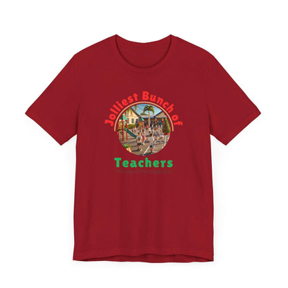🌴 Jolly Bunch of Teachers ☀️ Unisex Jersey Tee 🧑‍🏫 - Tropical Winter - Whippie's
