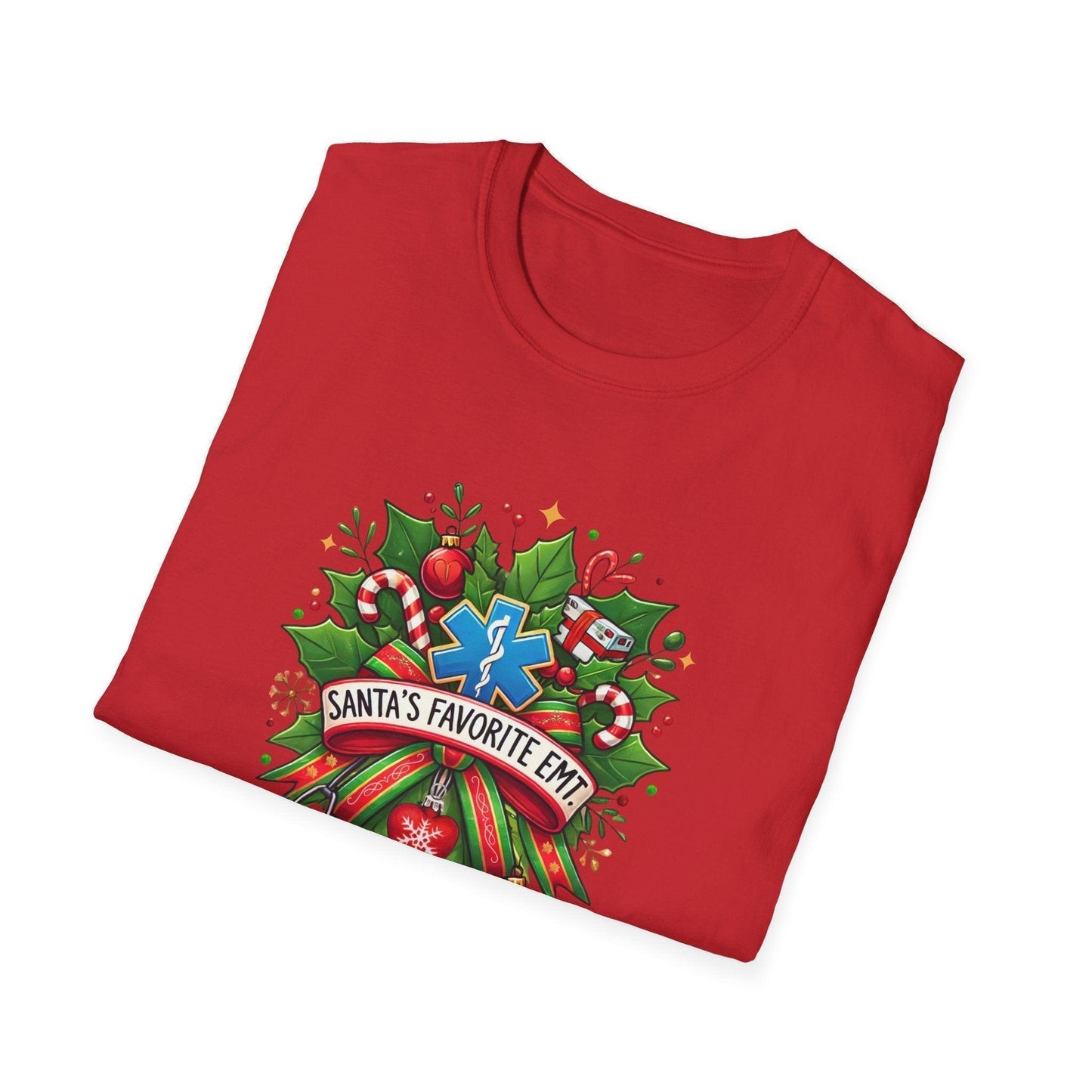 Santa's Favorite EMT Unisex Tee 🚑🎅 - Whippie's