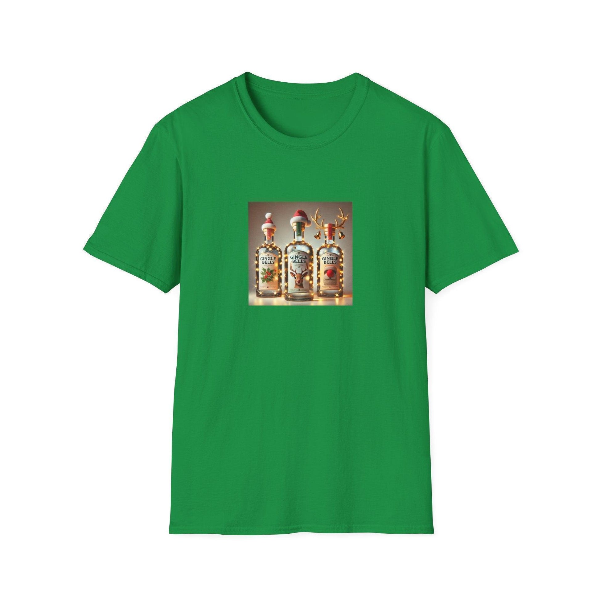 GINgle Bells! 🎄🎅🍸 - Unisex Softstyle T-shirt - Whippie's