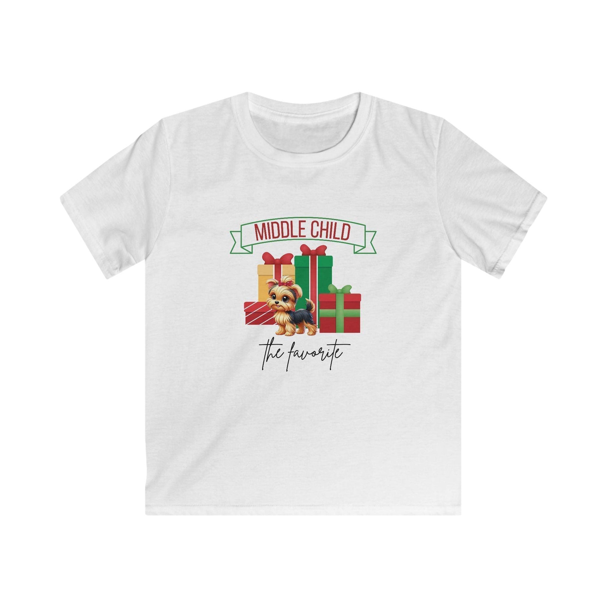 Middle Child, The Favorite 🎁🐶Yorkie - Kids' Tee! 🎁👑 - Whippie's