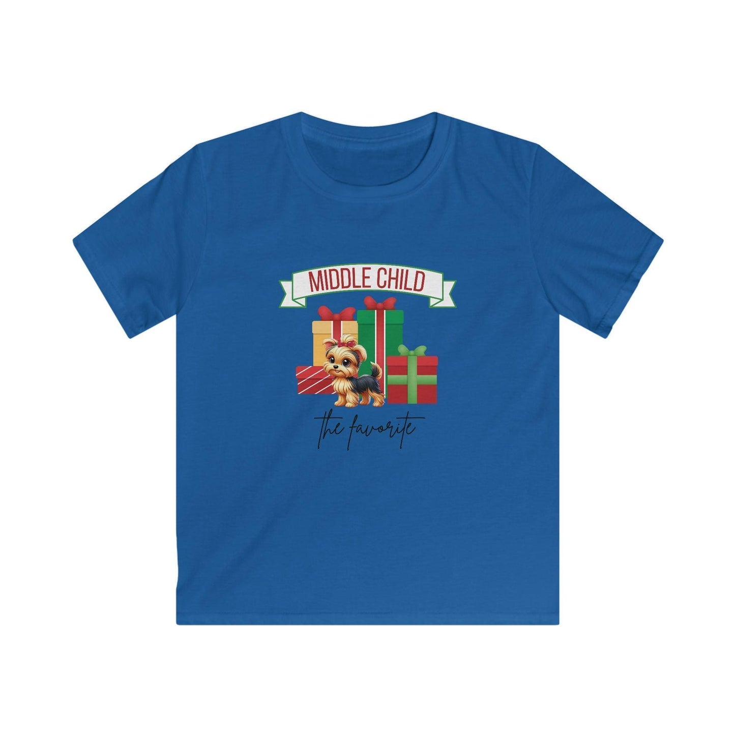 Middle Child, The Favorite 🎁🐶Yorkie - Kids' Tee! 🎁👑 - Whippie's