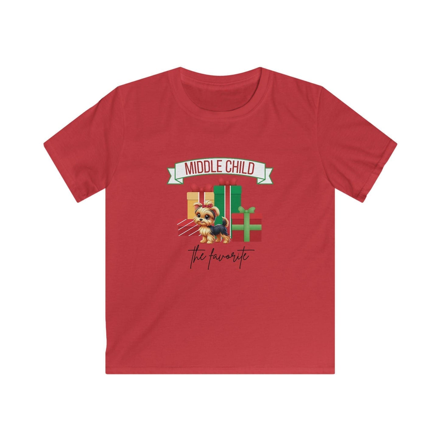 Middle Child, The Favorite 🎁🐶Yorkie - Kids' Tee! 🎁👑 - Whippie's