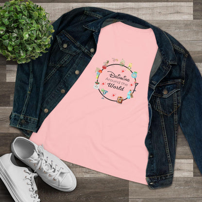 Drinking Around the World - Princess - Women's Softstyle Tee - Whippie's