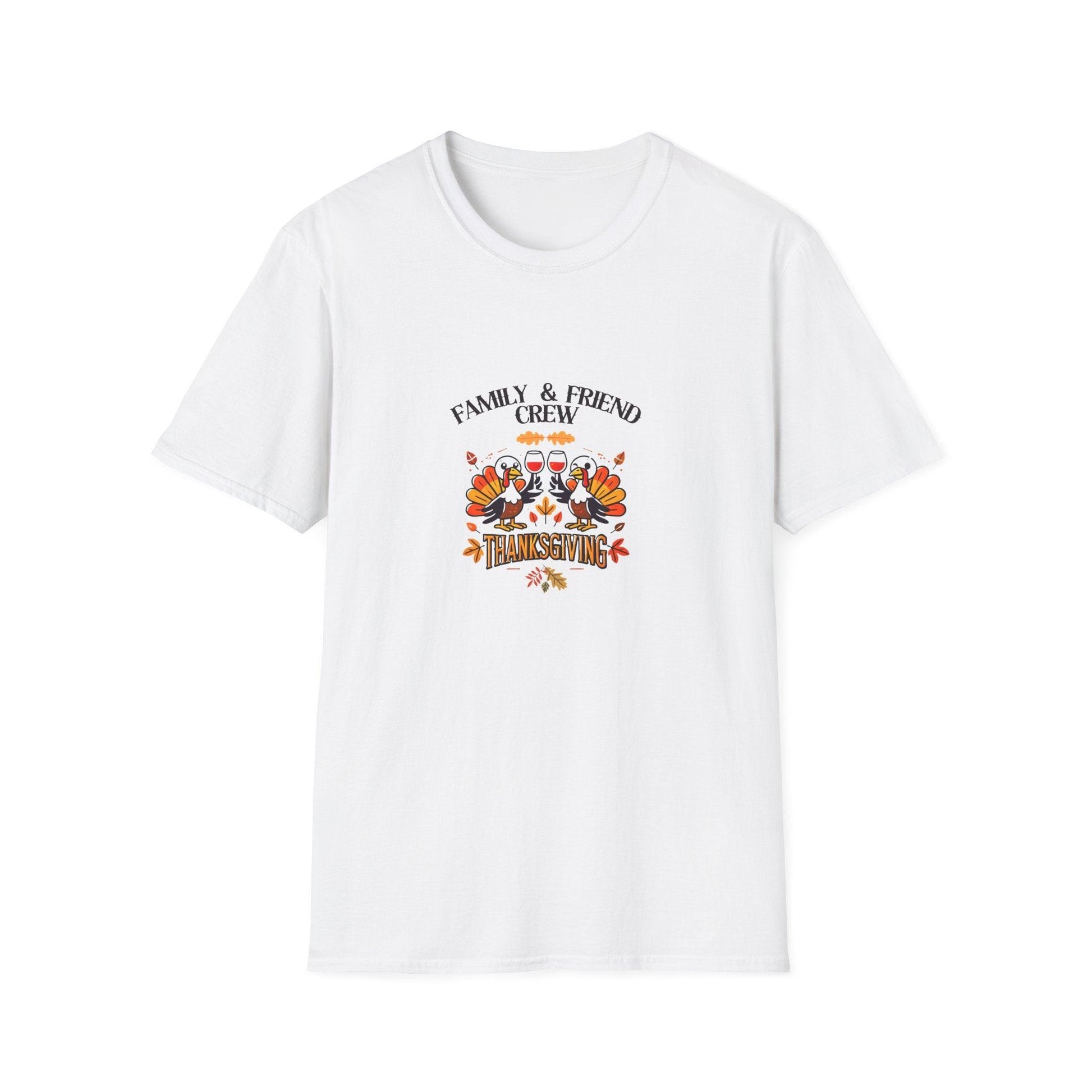 Thanksgiving Family & Friends Crew - Cheers to the Crew! 🦃🥂🍁 Unisex T-Shirt - Whippie's