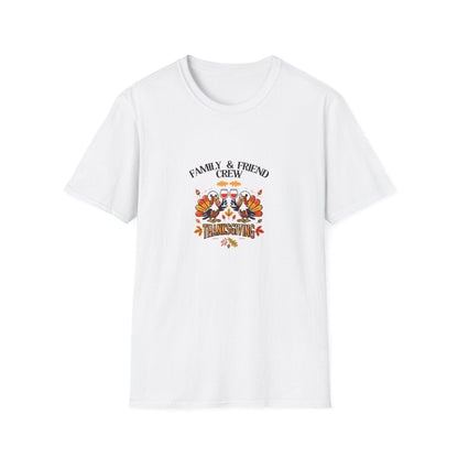 Thanksgiving Family & Friends Crew - Cheers to the Crew! 🦃🥂🍁 Unisex T-Shirt - Whippie's