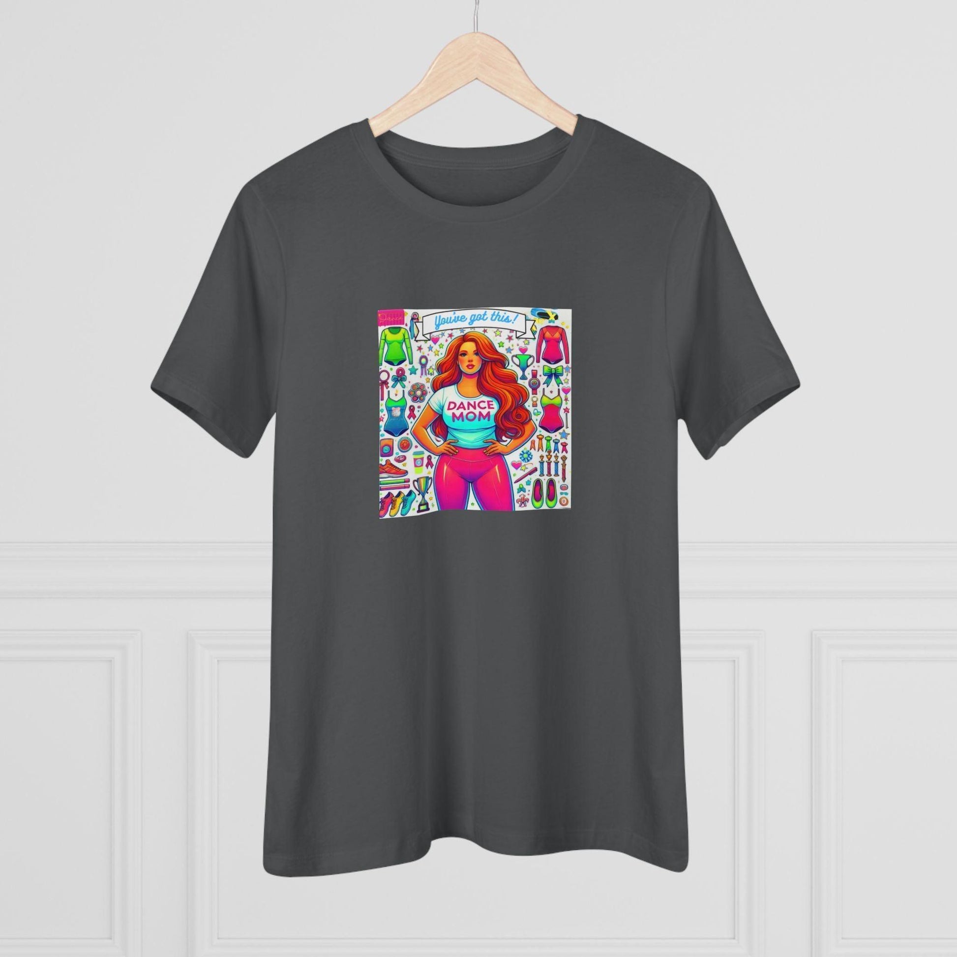 Dance Mom: You've Got This - Red Hair Mom - Curvy - Women's Softstyle Tee - Whippie's
