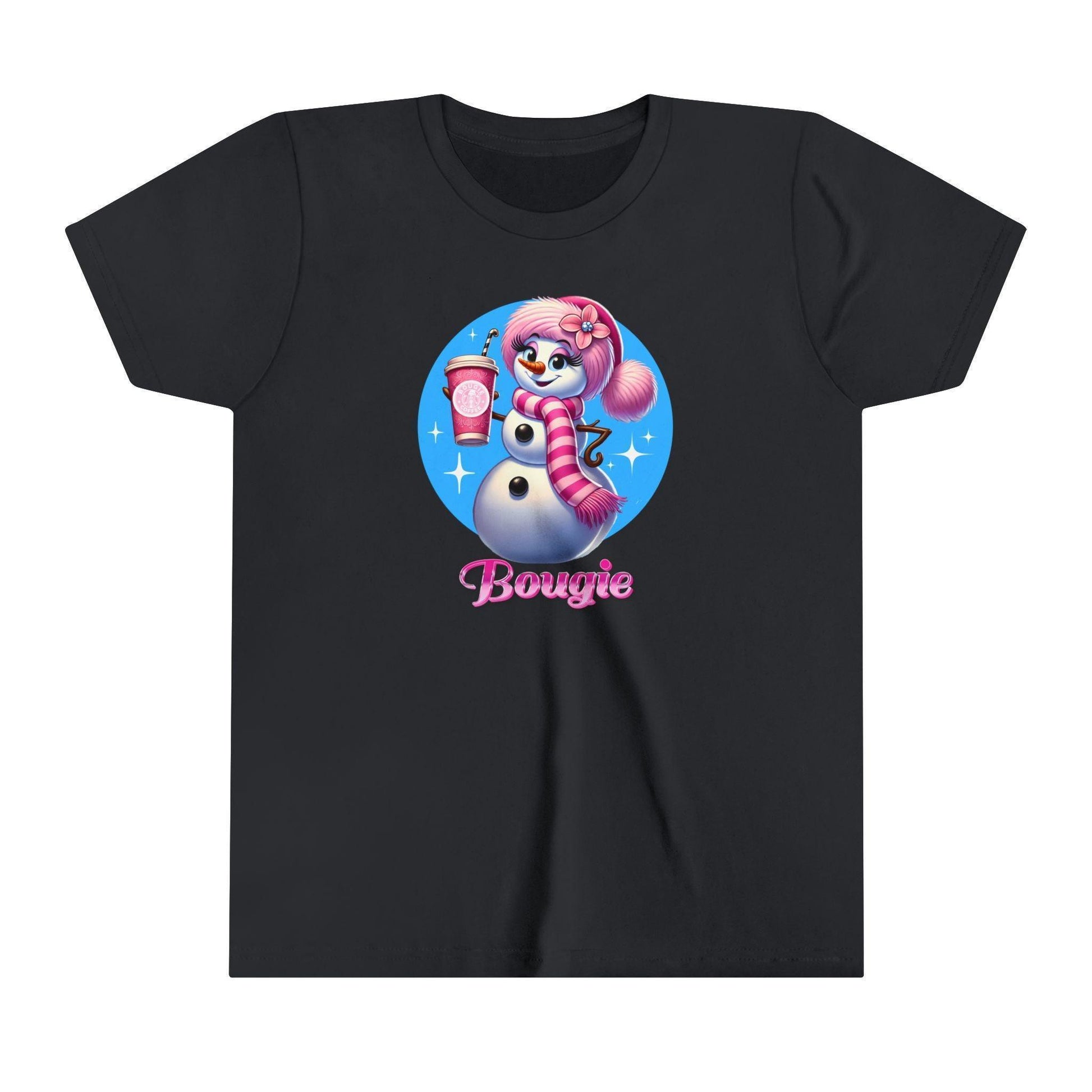 Bougie Snowwoman ❄️ ☕ ✨ Youth Short Sleeve Tee ✨ - Whippie's