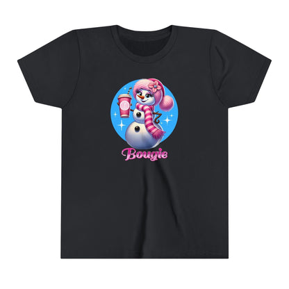 Bougie Snowwoman ❄️ ☕ ✨ Youth Short Sleeve Tee ✨ - Whippie's