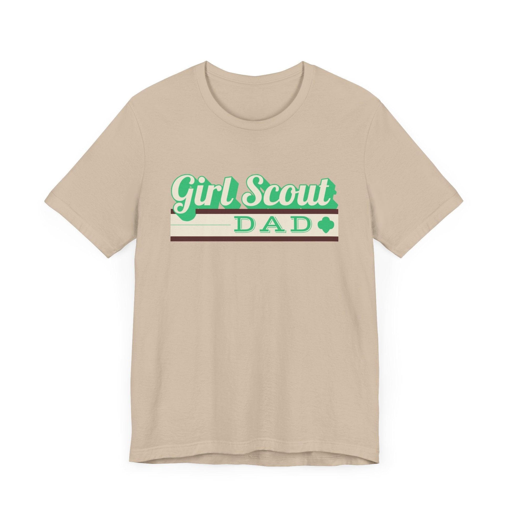 Proud Girl Scout Dad - Unisex Jersey Tee - Vintage Vibes for a Supportive Dad! - Whippie's
