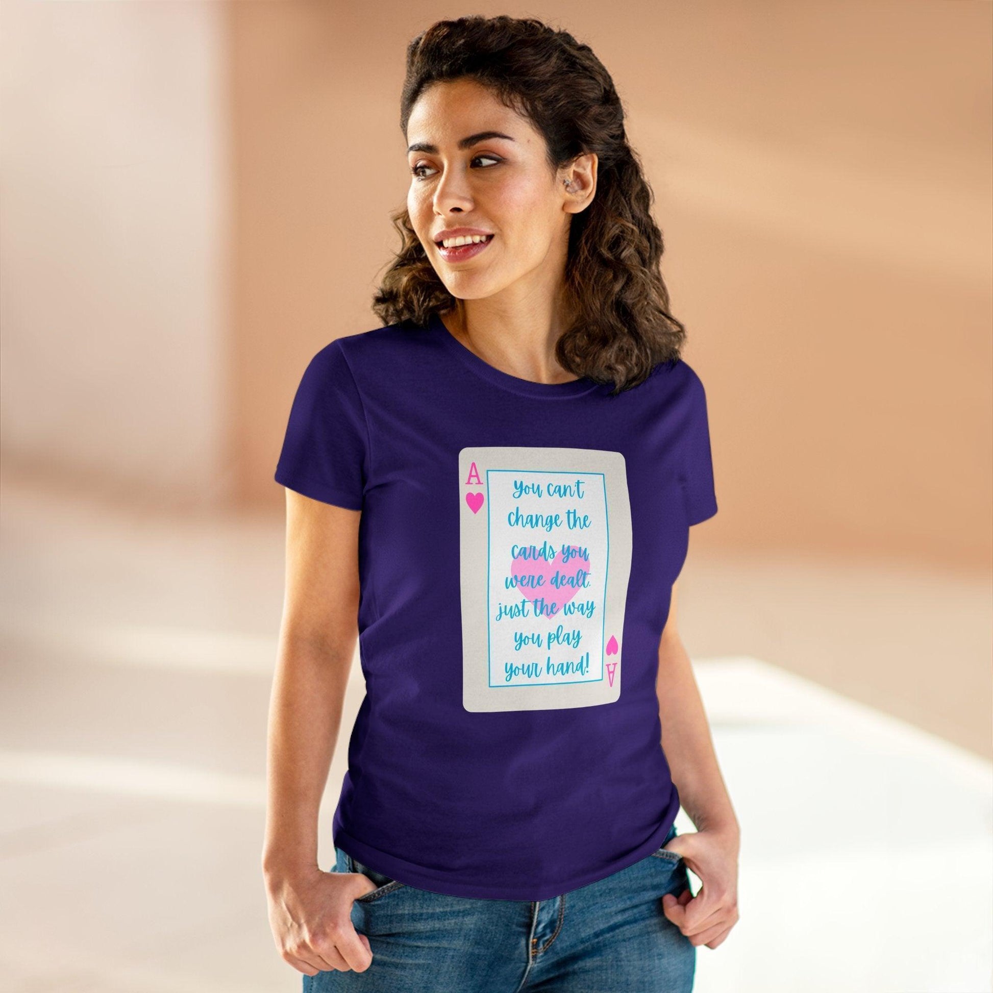 💖 Ace of Hearts 💪 Women's Tee ✨ Play your hand like a queen! 👑 - Whippie's