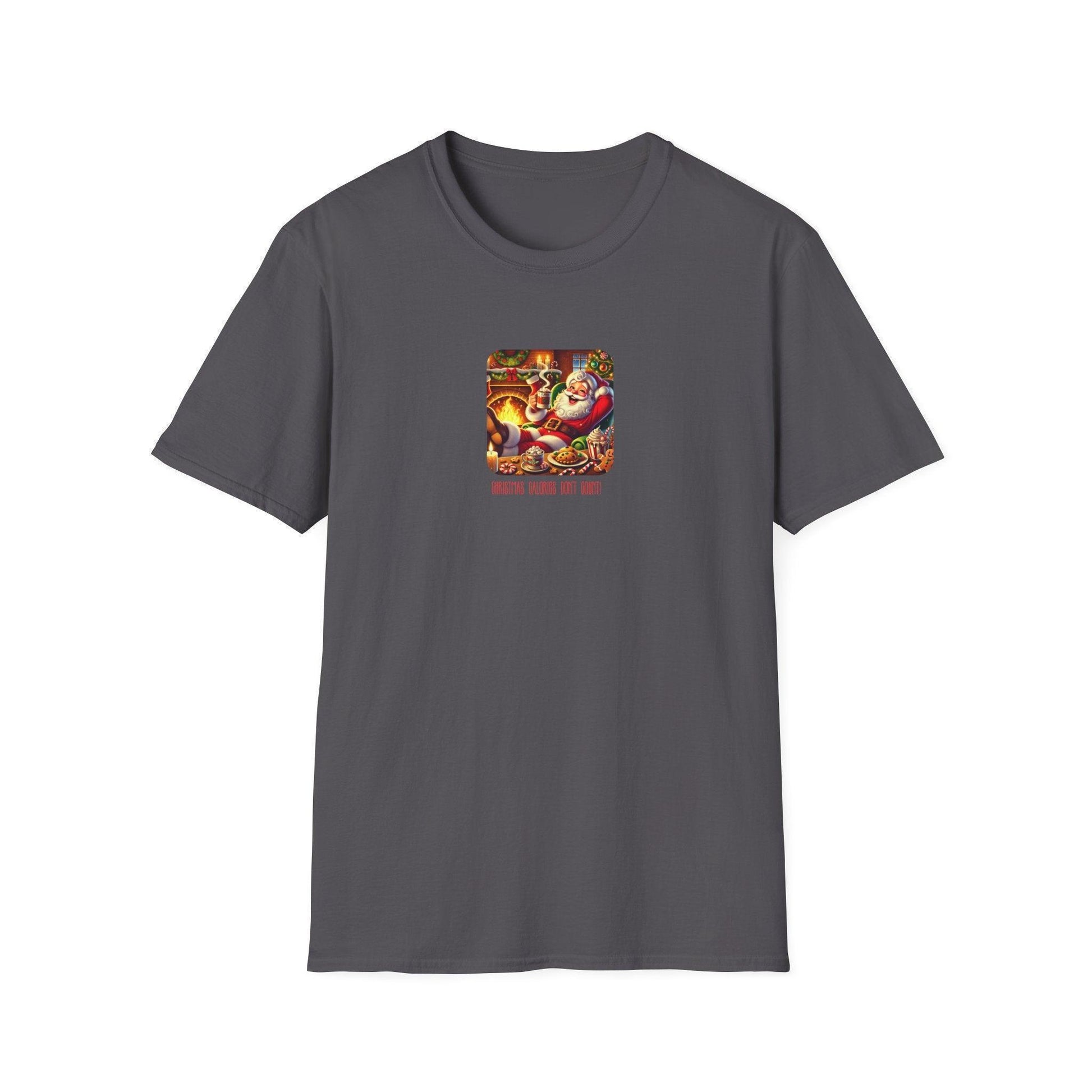 Santa: Christmas Calories Don't Count - Unisex Softstyle T-Shirt - Whippie's