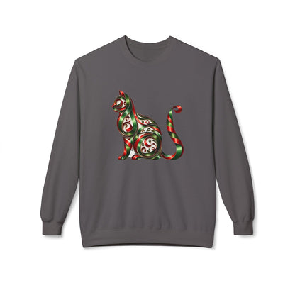 🐱 Merry Meowmas! 🎄 Unisex Fleece Sweatshirt 🎁 - Whippie's