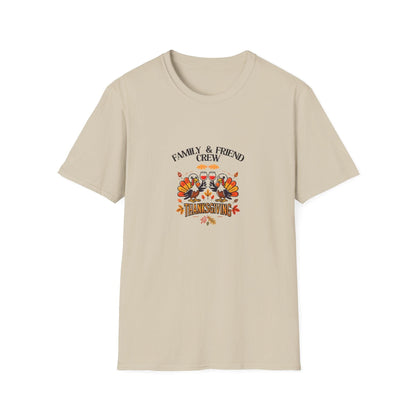 Thanksgiving Family & Friends Crew - Cheers to the Crew! 🦃🥂🍁 Unisex T-Shirt - Whippie's