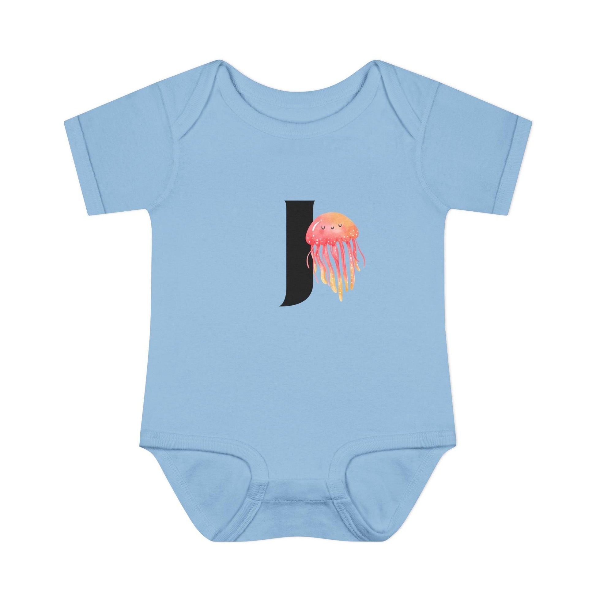 Alphabet Adventures: Letter J - Jolly Jellyfish Baby Onesie J is for Jolly Jellyfish! - Whippie's