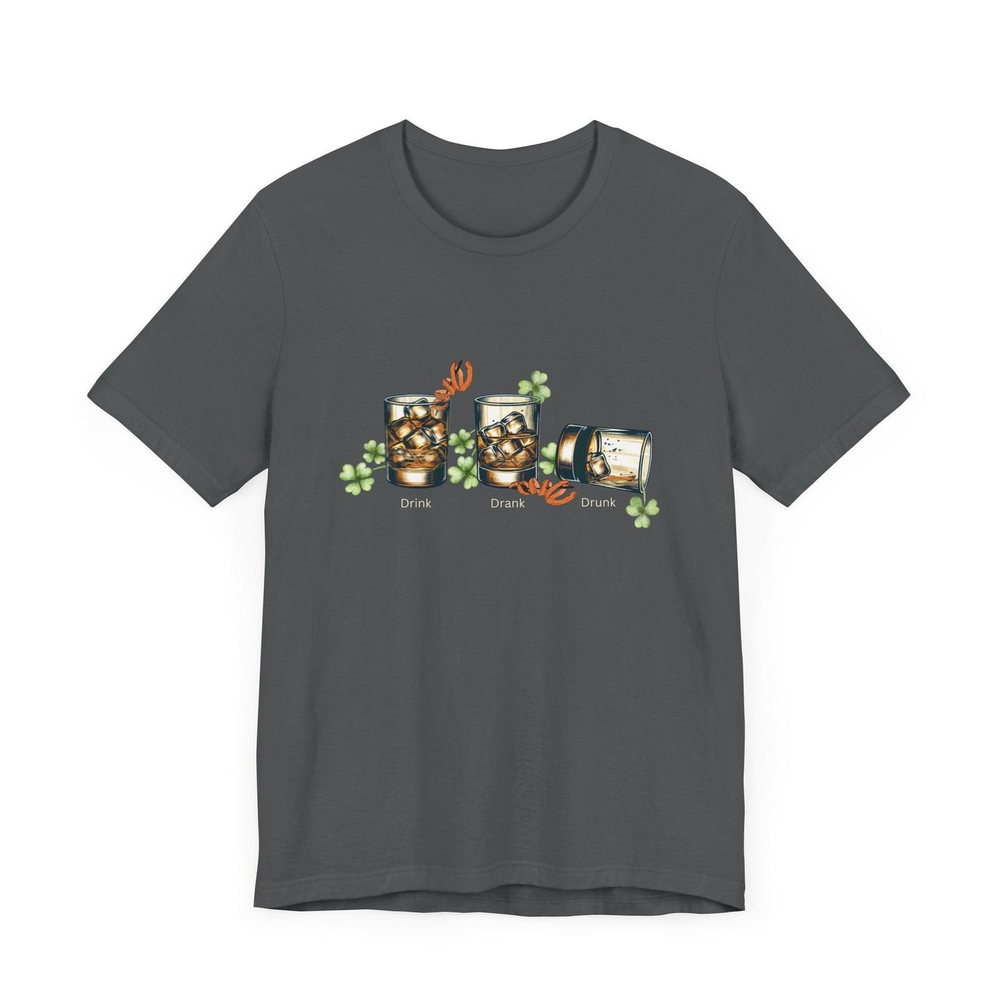 Drink, Drunk, Drunk Unisex Jersey St. Patrick's Day Tee 🥃🍀 - Whippie's