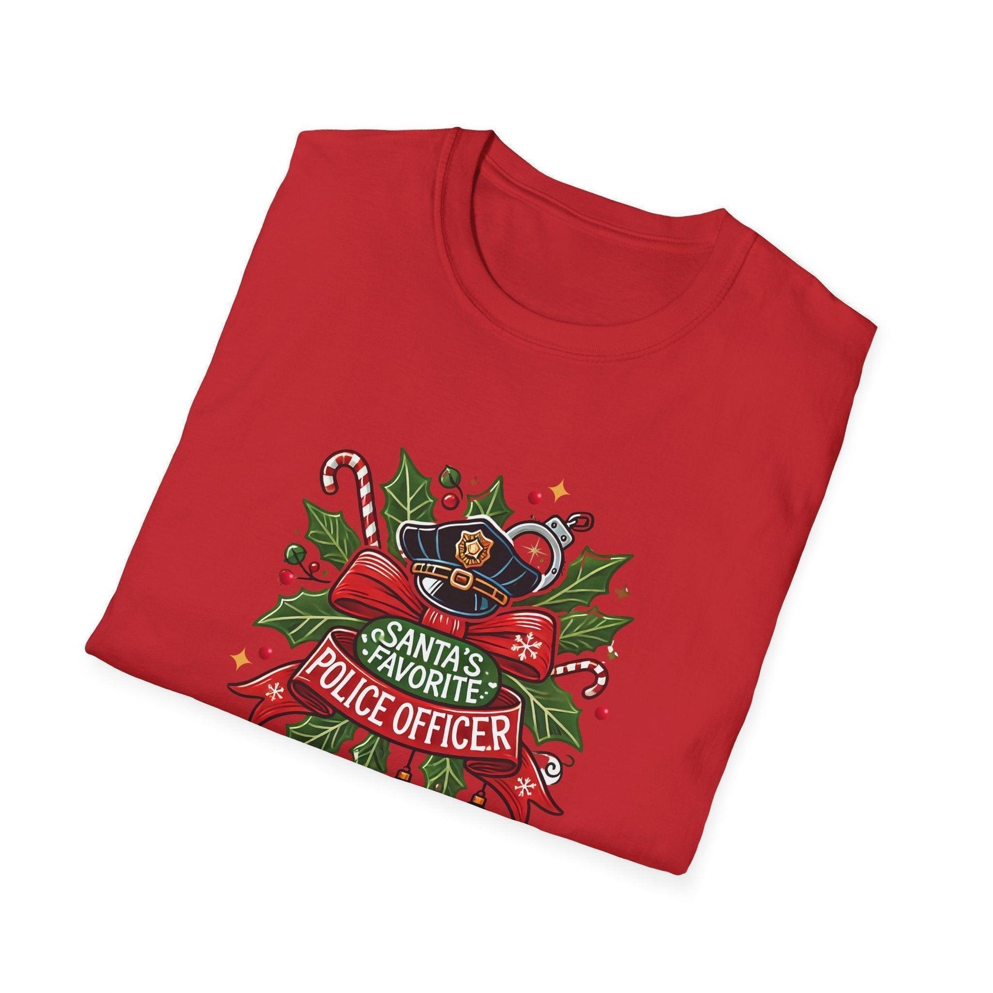 Santa's Favorite School Police Officer Unisex Tee 👮🎅 - Whippie's