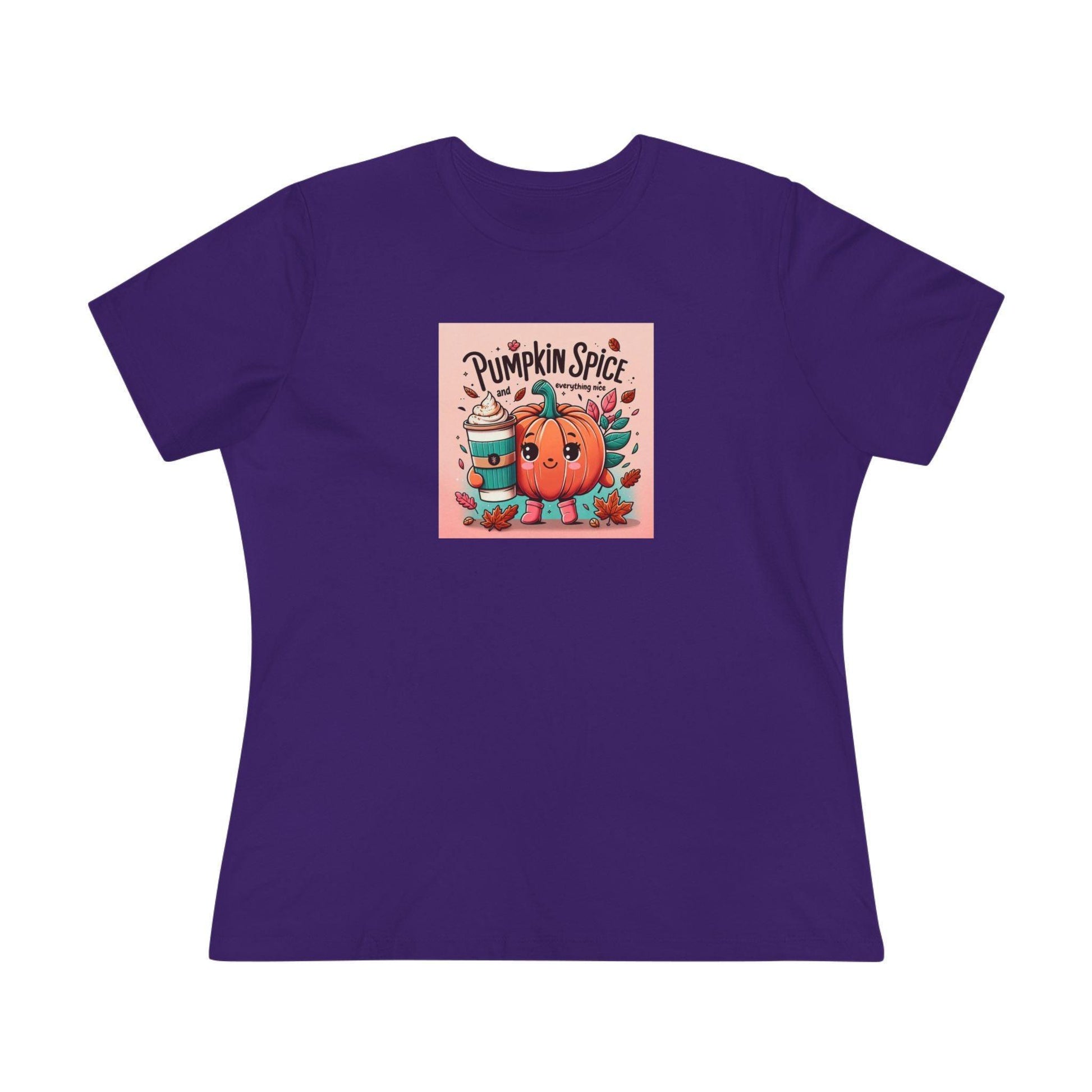 Cute Pumpkin: Pumpkin Spice and Everything Nice - Women's Softstyle Tee - Whippie's
