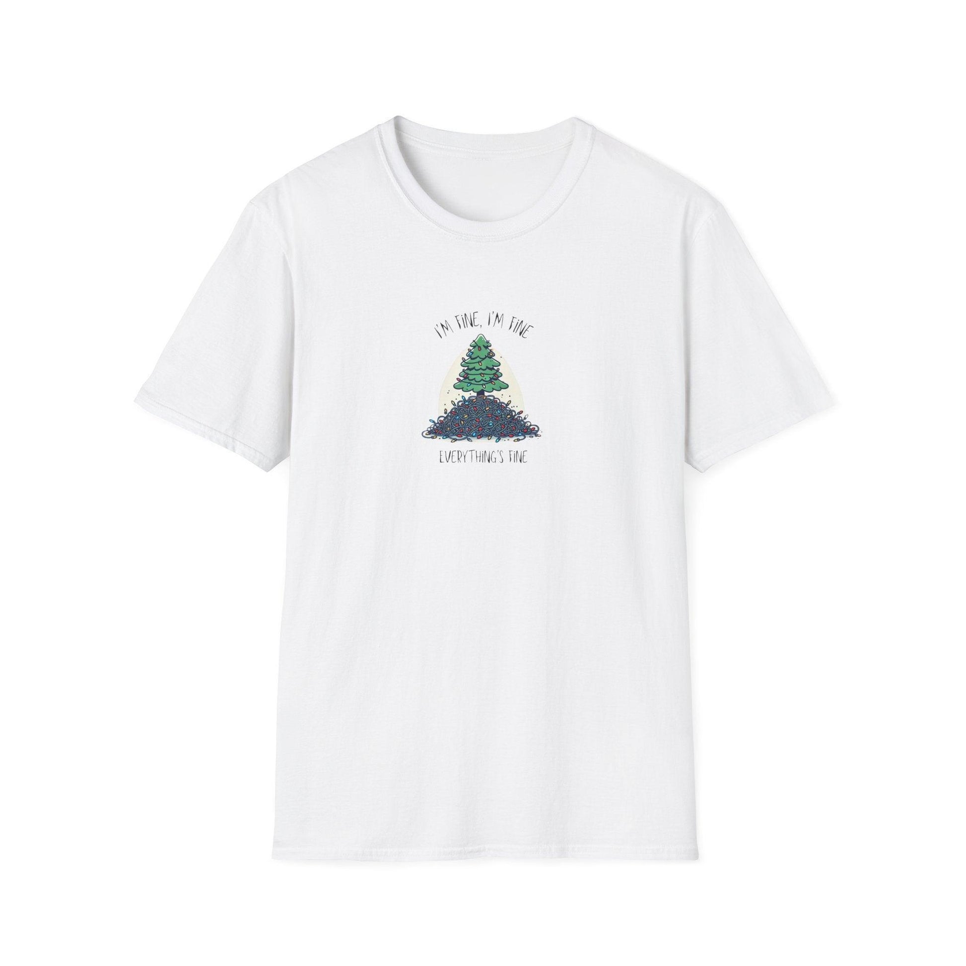 "I'm Fine, I'm Fine, Everything's Fine!" 🎄 - Christmas Stress 😅🎁 - Unisex Softstyle T-shirt - Whippie's