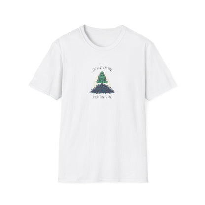 "I'm Fine, I'm Fine, Everything's Fine!" 🎄 - Christmas Stress 😅🎁 - Unisex Softstyle T-shirt - Whippie's