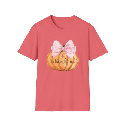 Thankful Pumpkin - A Heart Full of Gratitude! 🧡🎀 Unisex Tee - Whippie's