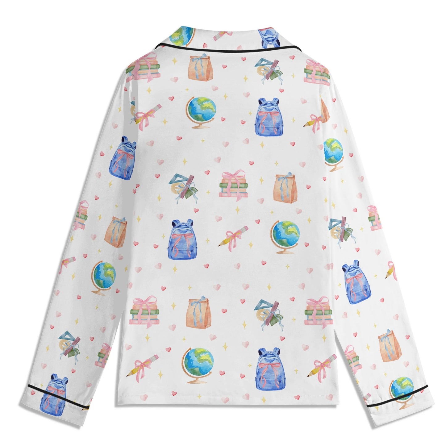 Back to School Adventures Kids Pajama Set with Pockets